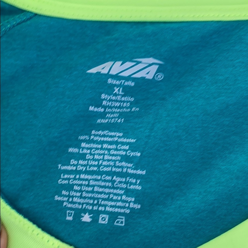 Avia blue long sleeve top - Picture 2 of 3
